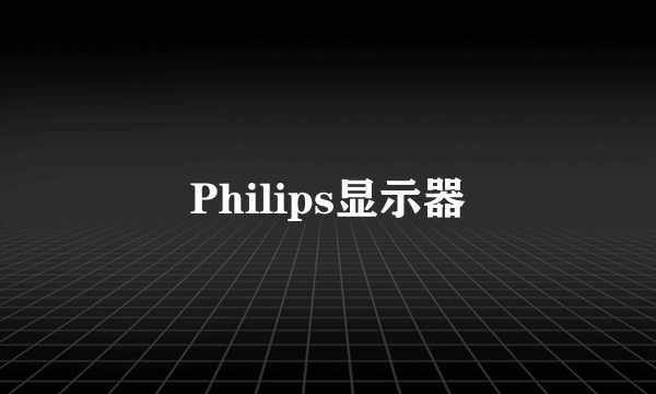 Philips显示器