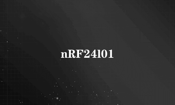 nRF24l01