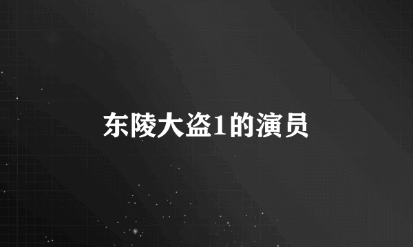 东陵大盗1的演员