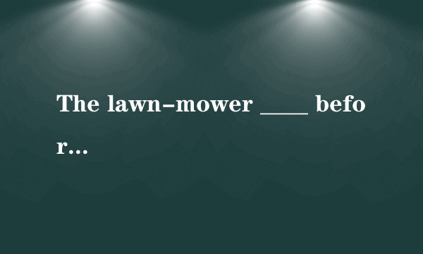 The lawn-mower ____ before the grass can be cut.  The lawn-mower ____ before the grass can be cut  A.needs repairing B.requires to be repaired  这两个选项意思不是一样的么。